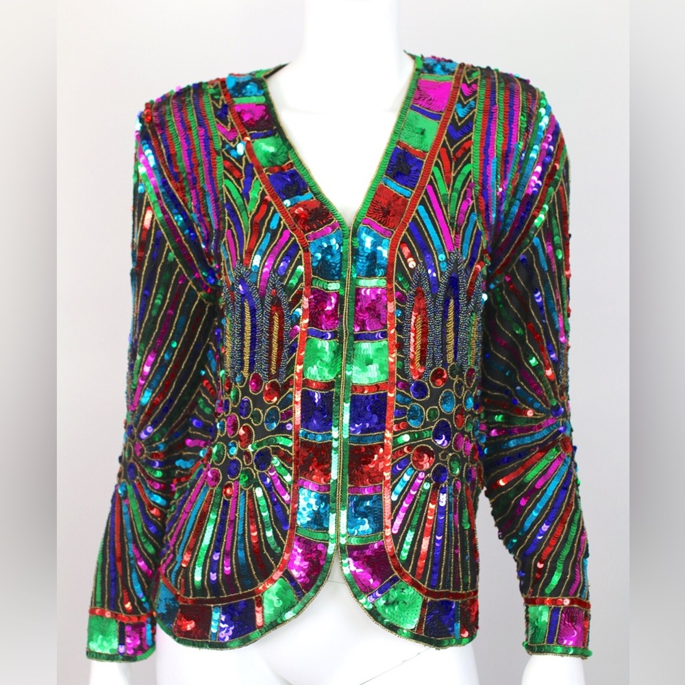 Vintage Rina Z Sequin Jacket